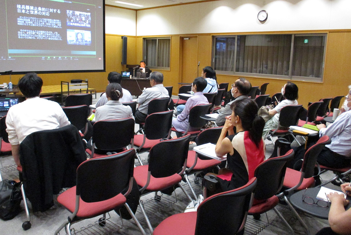 立正佼成会本部で開催された第36回世界大会の事前学習会の様子 立正佼成会本部で開催された第36回世界大会の事前学習会の様子