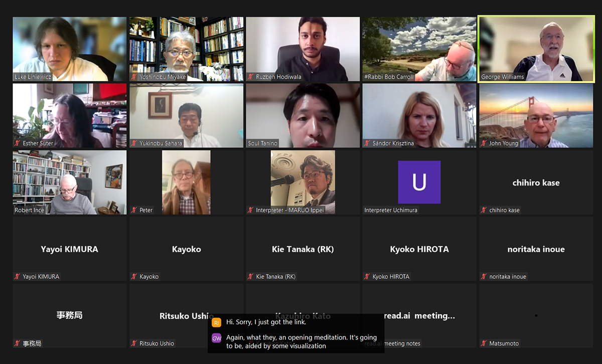  オンラインで開催されたIARF国際評議員会の様子