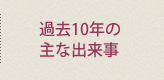 過去10年間の主な出来事