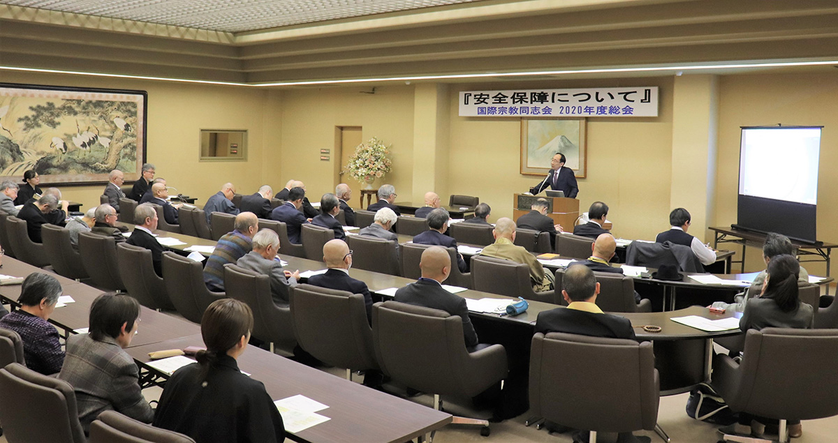 国宗会員を前に熱弁を揮う山本条太関西大使