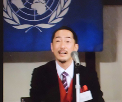 国際情勢について解りやすく講演する村田晃嗣教授 国際情勢について解りやすく講演する村田晃嗣教授