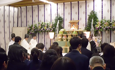 故松井石根天理教豊岡大教会の通夜祭の様子 故松井石根天理教豊岡大教会の通夜祭の様子