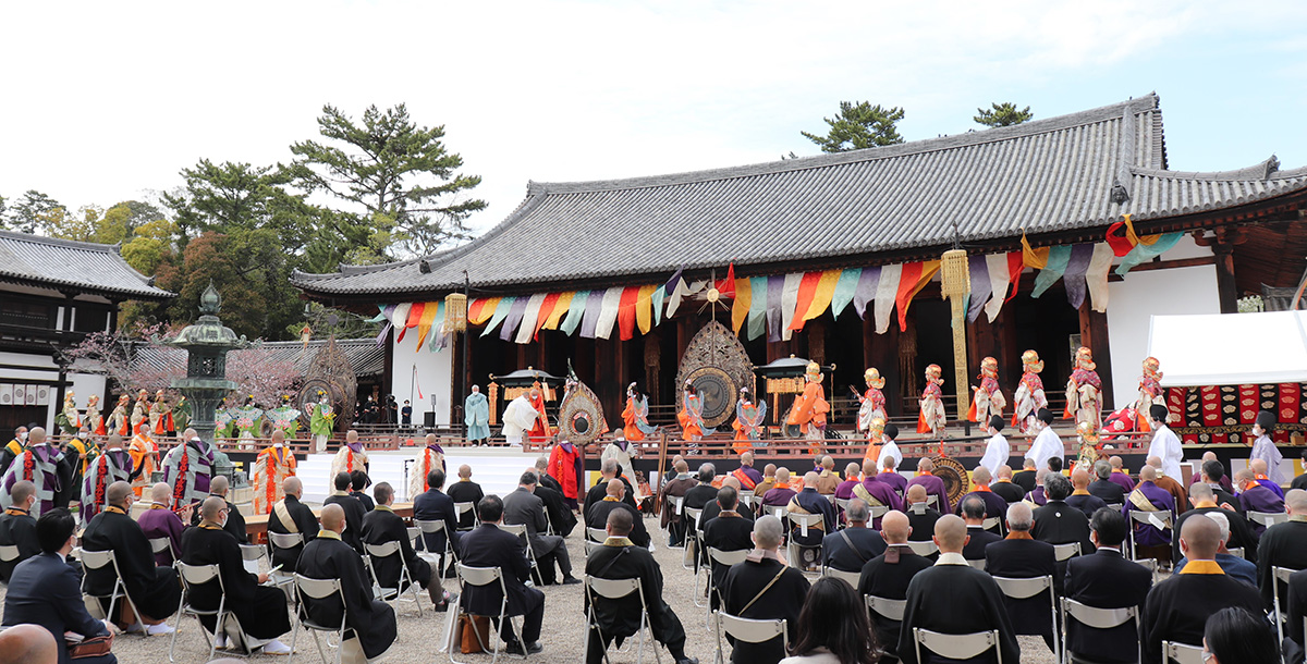 法隆寺で厳修された聖徳太子1400年御聖諱