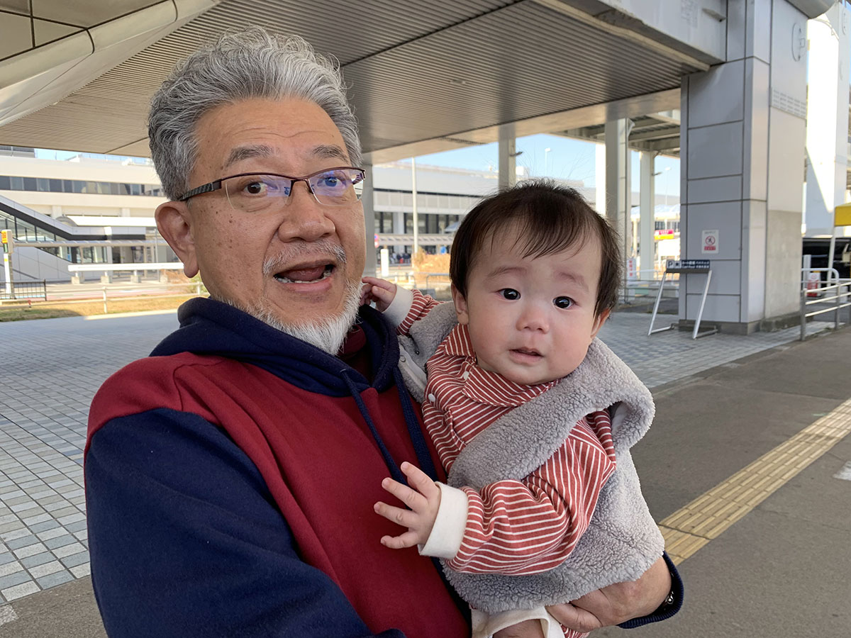 孫と海遊館にて