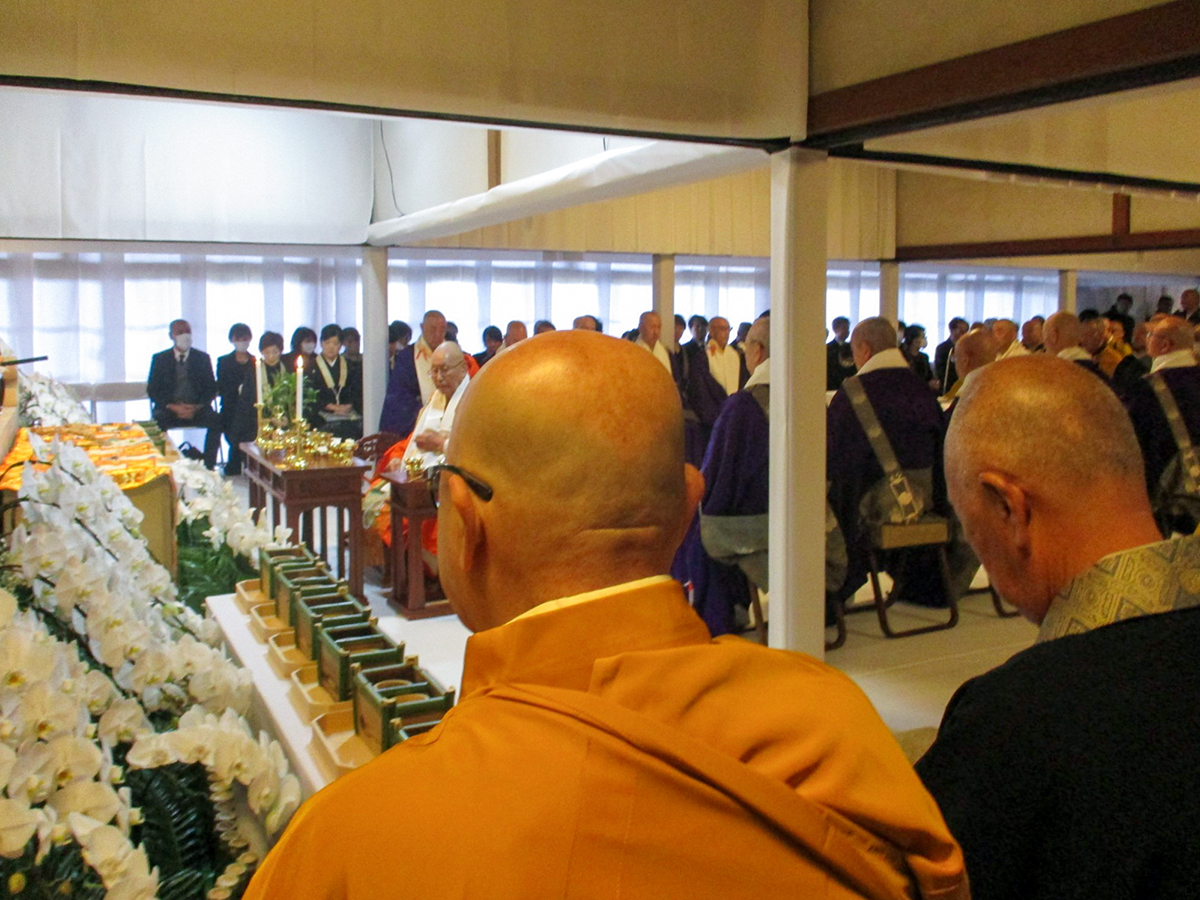 総本山醍醐寺三宝院で厳修された仲田順和醍醐派管長の密葬の様子