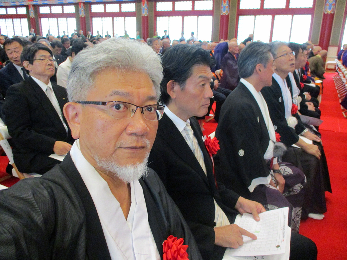念法眞教総本山金剛寺で厳修された立教百周年報恩大法要の様子