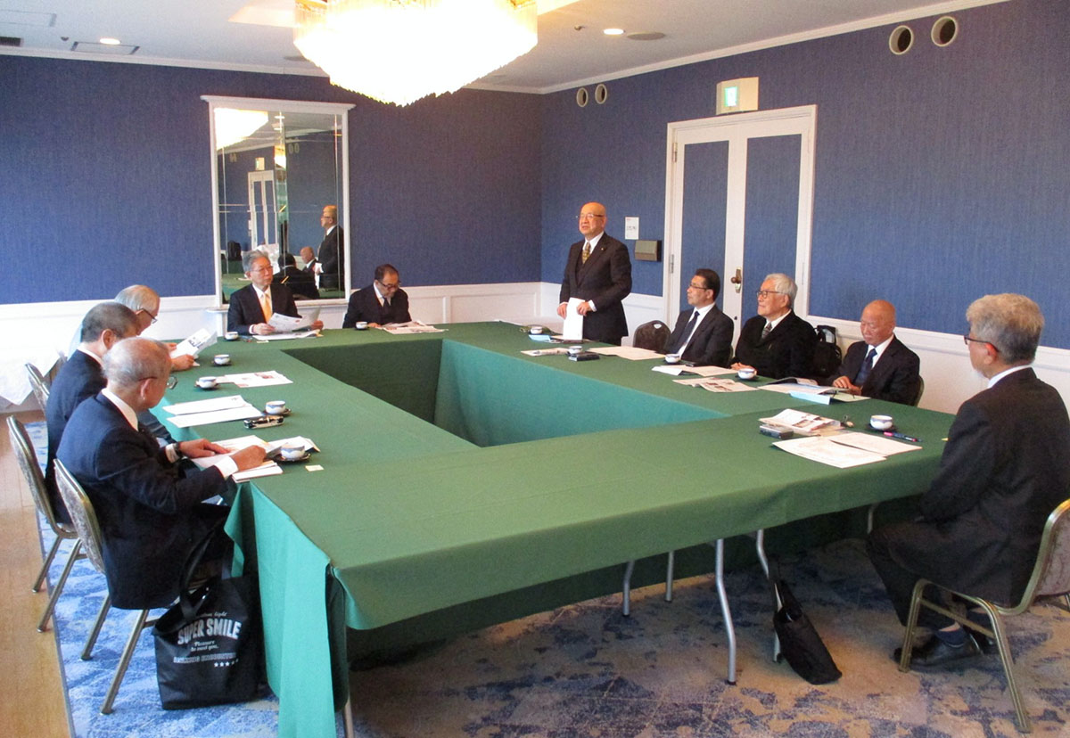  リーガロイヤルホテルで開催された国際宗教同志会2025年度第4回理事会の様子