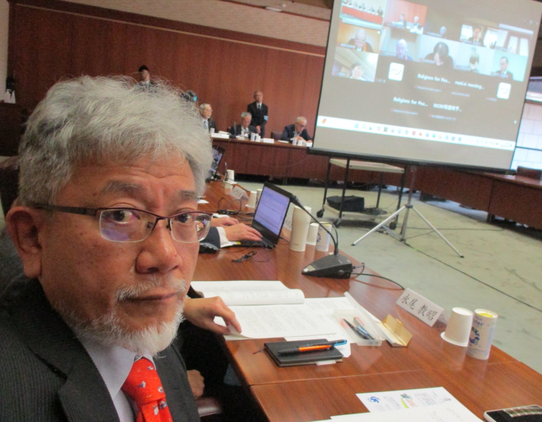 立正佼成会本部法輪閣で開催されたWCRP日本委員会の理事会